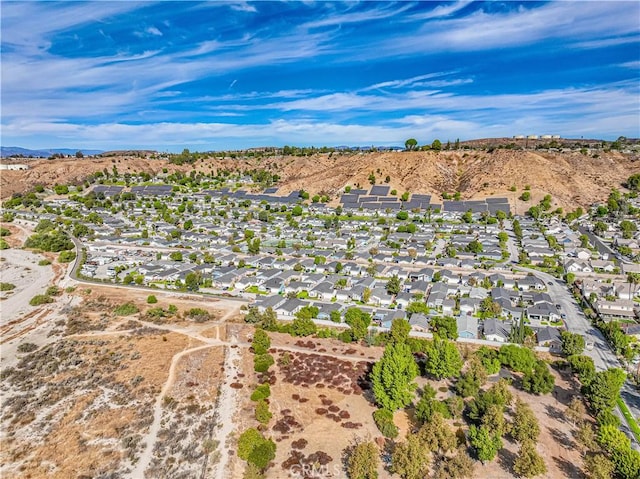 drone / aerial view featuring a residential view
