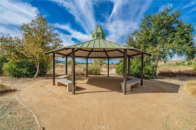 view of property's community featuring a gazebo