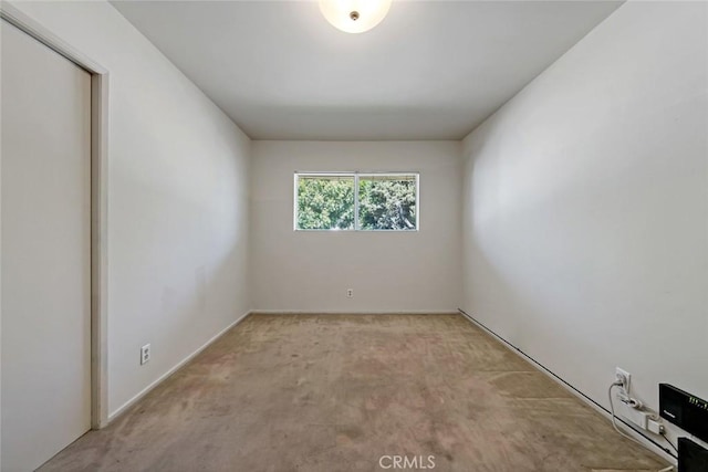 view of carpeted empty room