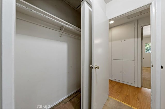 view of closet