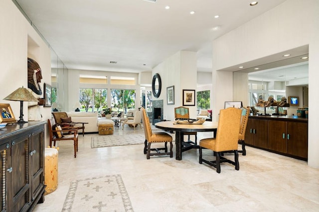 view of dining area