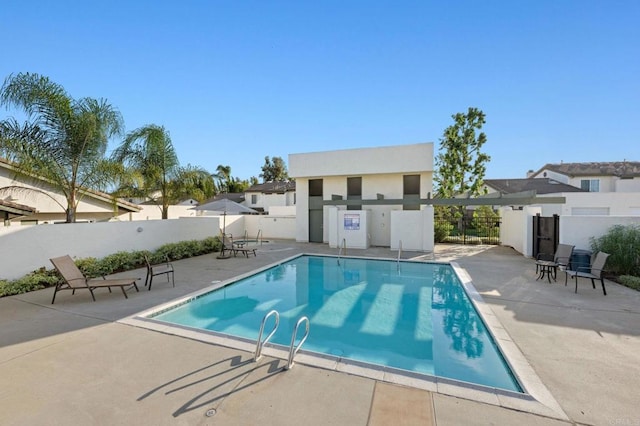 view of pool with a patio area