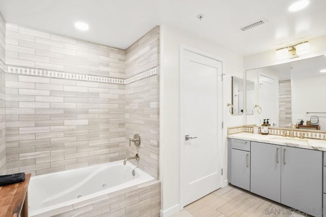 bathroom featuring vanity and tile patterned floors