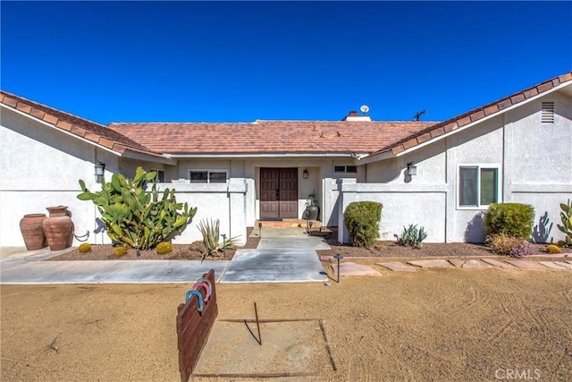 view of ranch-style home