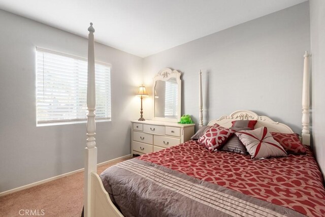 bedroom featuring carpet