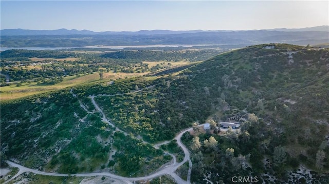 bird's eye view with a mountain view