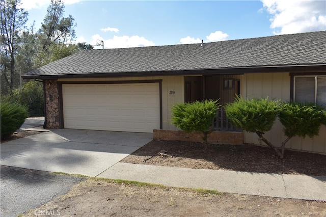 ranch-style house with a garage