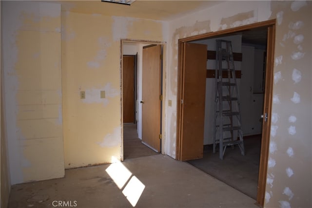 interior space with concrete flooring