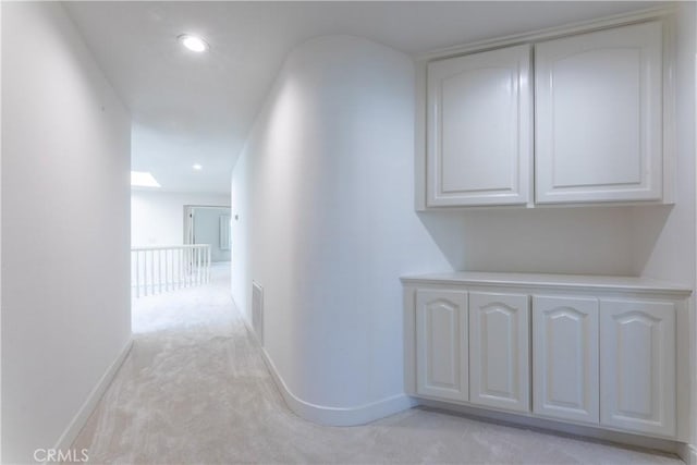 6218 Tobruk Ct, Long Beach, CA 90803 - hallway with light colored carpet, baseboards, and recessed lighting