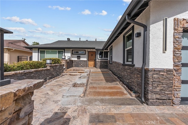 exterior space with a patio