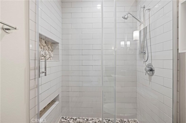 bathroom with walk in shower