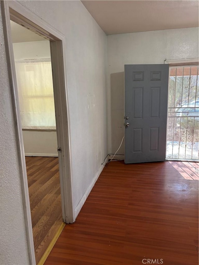 entryway featuring dark hardwood / wood-style floors