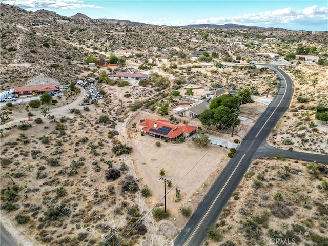 aerial view featuring a mountain view