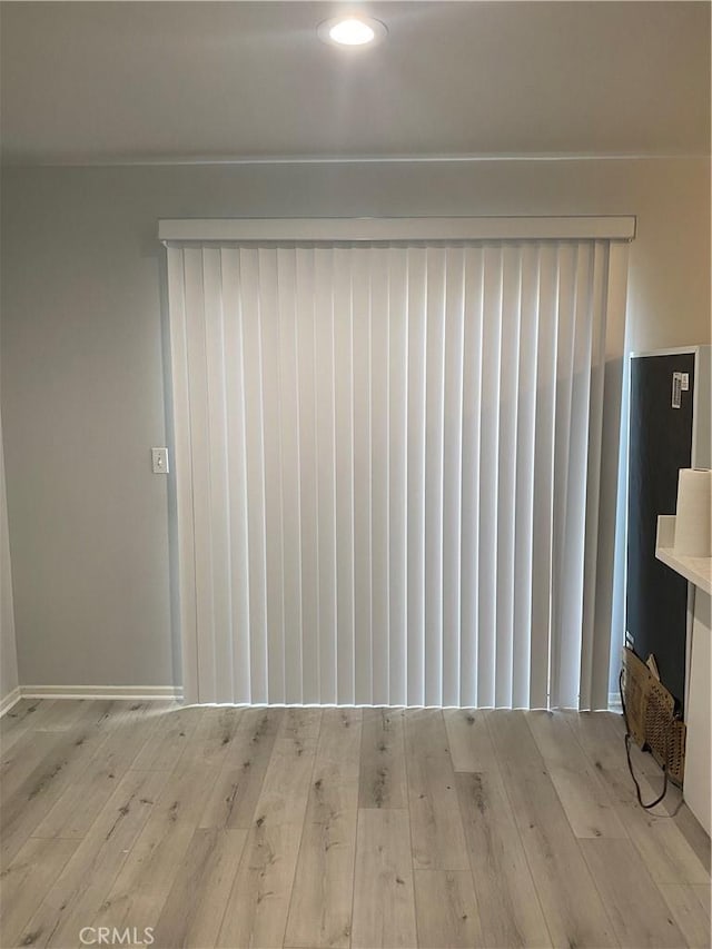 interior space featuring light hardwood / wood-style floors