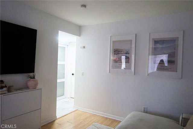 interior space featuring light hardwood / wood-style flooring