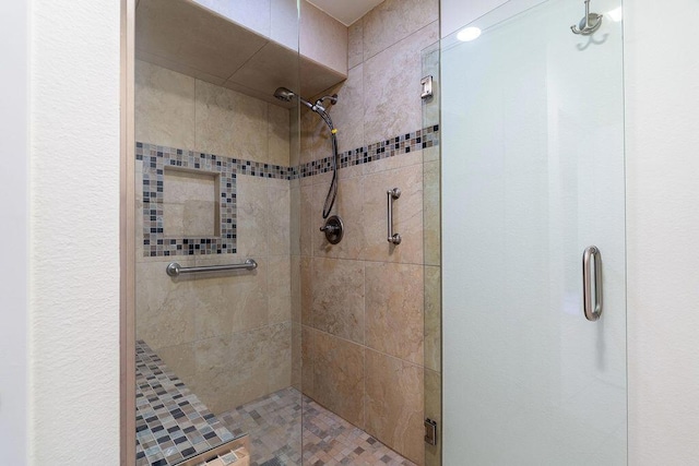 bathroom with walk in shower