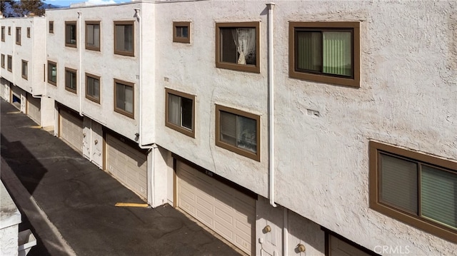 view of property featuring a garage