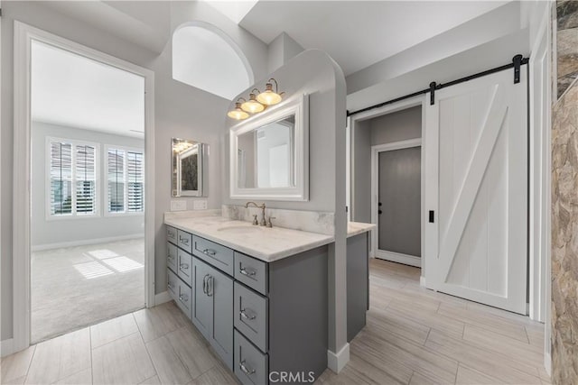 bathroom with vanity