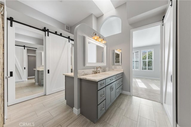 bathroom with vanity