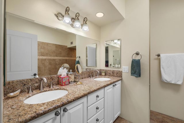 bathroom with vanity