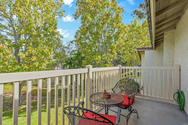 view of balcony