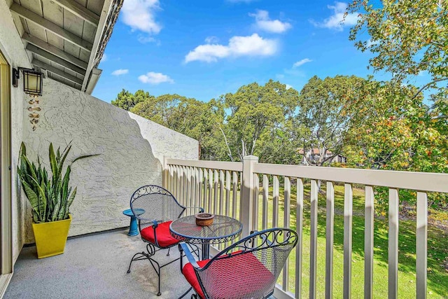 view of balcony