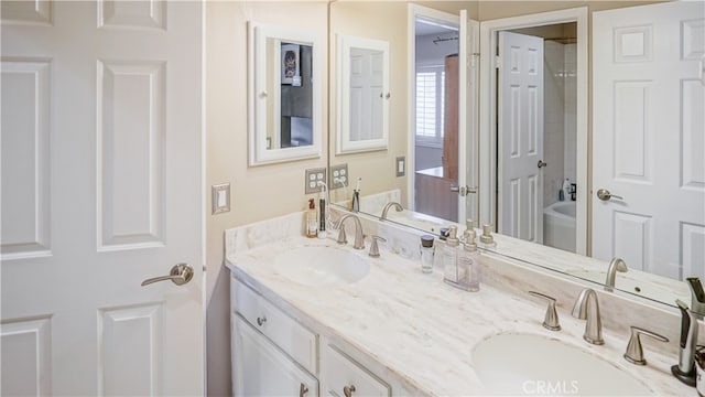 bathroom with vanity