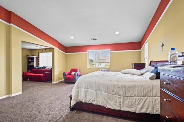 bedroom featuring carpet flooring