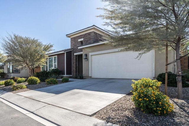 view of front of house featuring a garage