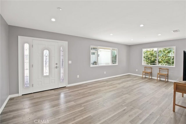 entryway featuring light hardwood / wood-style floors