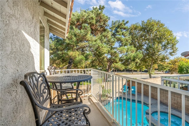 view of balcony