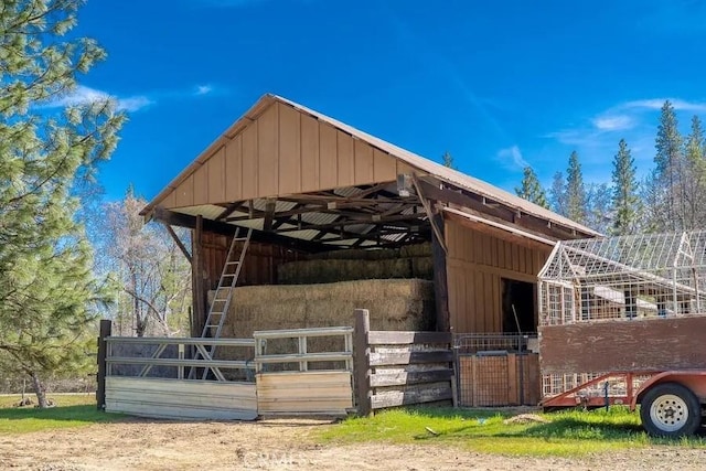view of stable