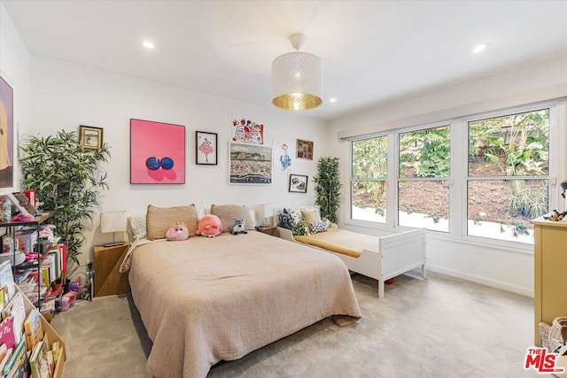 bedroom with carpet flooring