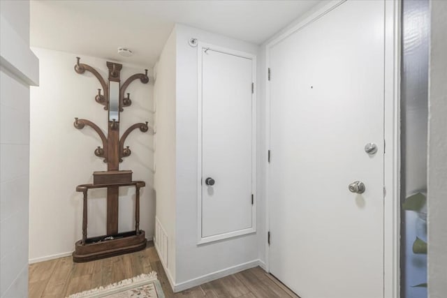 interior space featuring light hardwood / wood-style flooring