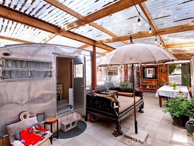 view of patio with a pergola