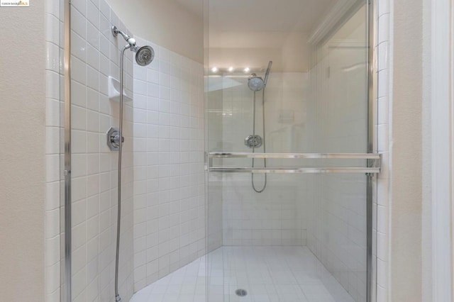 bathroom with walk in shower