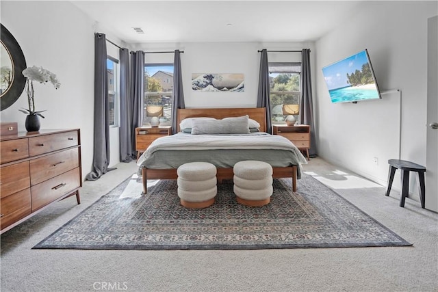 bedroom featuring carpet floors