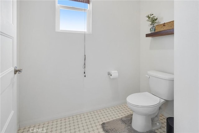 bathroom featuring toilet