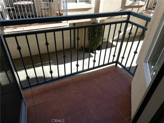 view of balcony