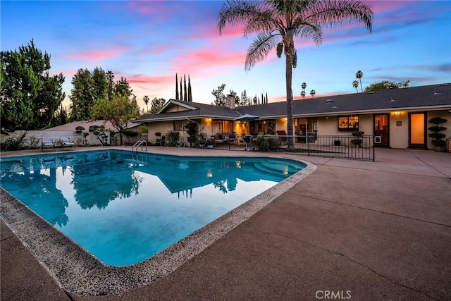 4614 La Subida Pl, Tarzana, CA 91356 - view of swimming pool with a patio area