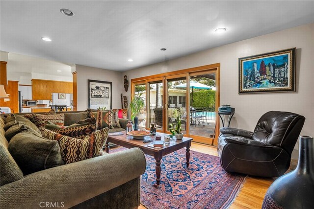 4614 La Subida Pl, Tarzana, CA 91356 - living area with light wood finished floors and recessed lighting