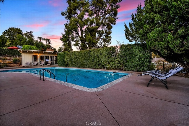 4614 La Subida Pl, Tarzana, CA 91356 - view of swimming pool with a patio