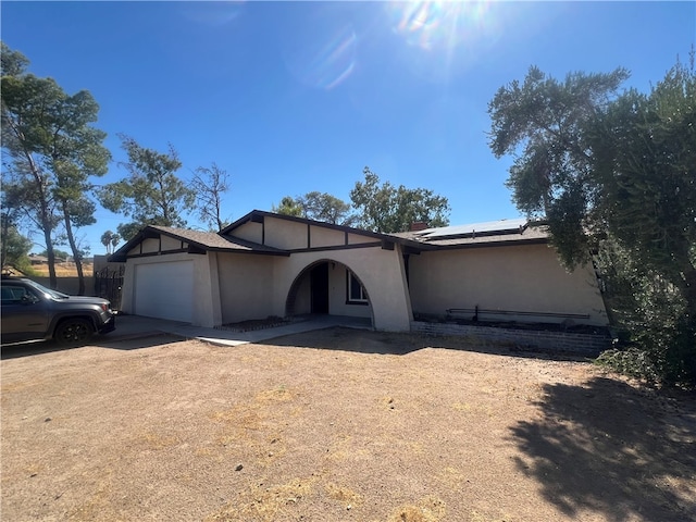 ranch-style house with a garage