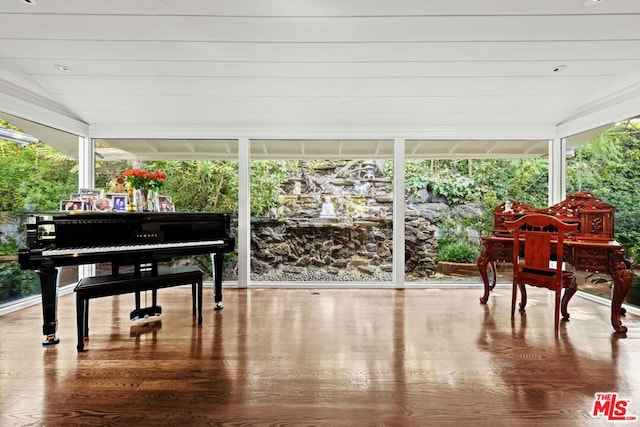 view of sunroom