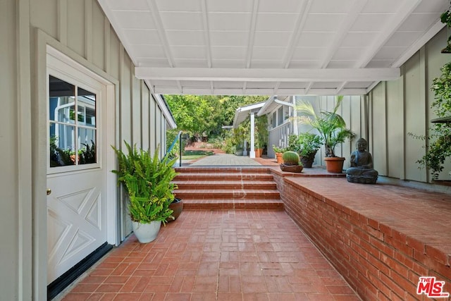 view of sunroom / solarium