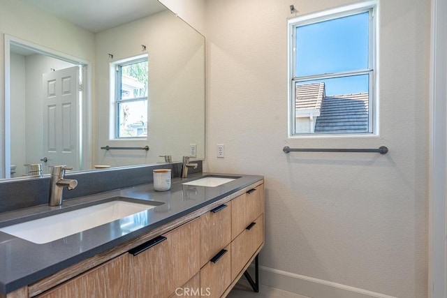 bathroom featuring vanity