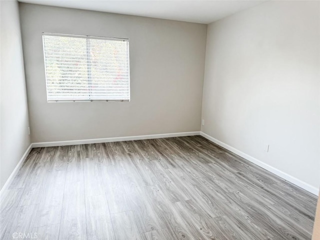 empty room featuring light wood-type flooring