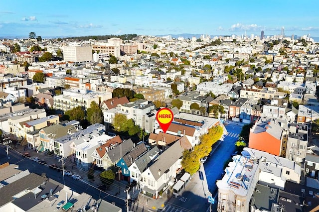 birds eye view of property