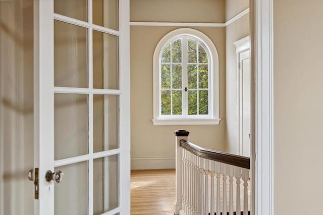 interior space featuring wood-type flooring