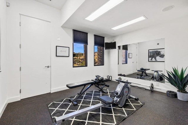 view of workout room